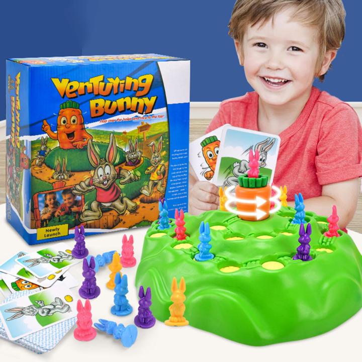 dolity-เกมกระดานกระต่ายตัวต่อตั้งโต๊ะสนุกเกมกระต่ายสำหรับเด็กวัยหัดเดินเด็กเด็กผู้ชาย