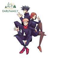 EARLFAMILY 13Cm X 8.6Cm Jujutsu Kaisen อะนิเมะรูปการ์ตูนญี่ปุ่นรูปลอกรถ JDM กันน้ำสติกเกอร์ลำตัวแล็ปท็อป