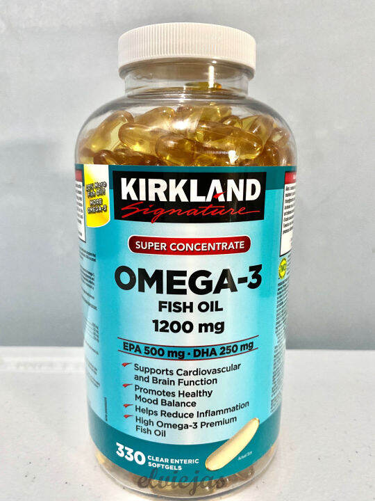 Kirkland Signature Super Concentrate Omega 3 Fish Oil 1200 mg Lazada PH