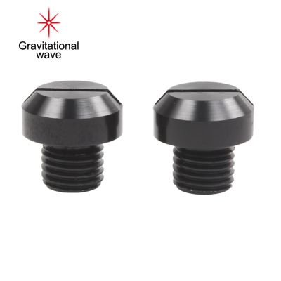 Gravitational Wave 2Pcs กระจกมองหลัง Mount Anti-Rust ติดตั้งง่าย Anodized Finish ความแข็งแรงสูงทนทานเปลี่ยนโดยตรง Minimalist Design รถจักรยานยนต์ M8 M10ด้านหลังดูกระจกปลั๊กรูสกรูสำหรับ Suzuki/ สำหรับ Honda/ สำหรับ Yamaha/ สำหรับคาวาซากิ