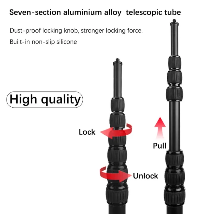 3m-ไม้เซลฟี่อะลูมินัมอัลลอยยาว5ม-แท่งยาวถ่ายภาพแบบปรับได้สำหรับกล้อง-insta360-gopro-สำหรับ-iphone
