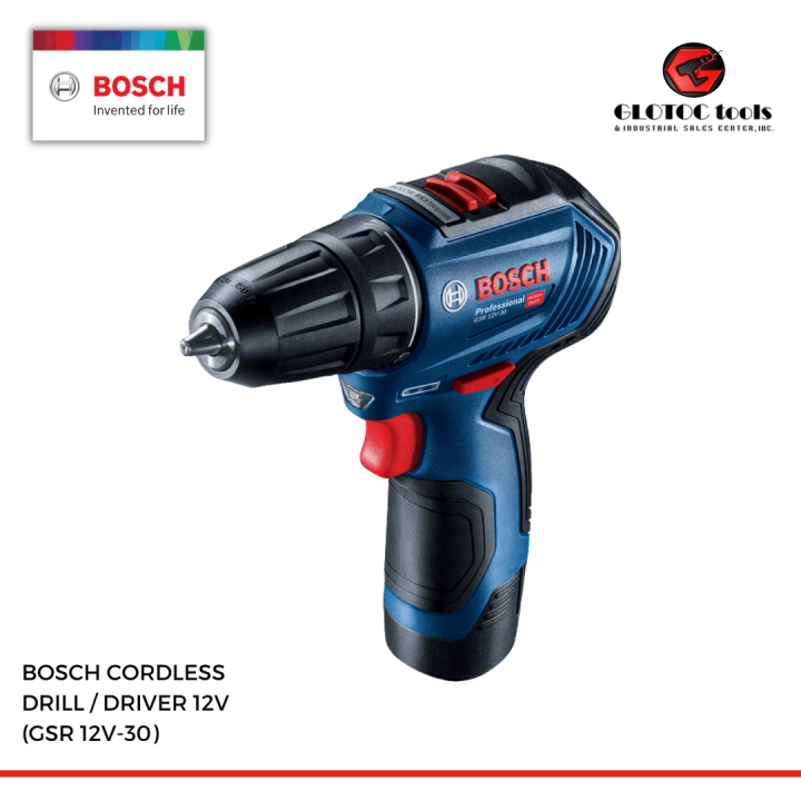 BOSCH CORDLESS DRILL/DRIVER 12V (GSR 12V30) Lazada PH