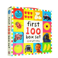 Original English first 100 box set childrens English Enlightenment graphic cognitive Dictionary 5 volumes with stickers