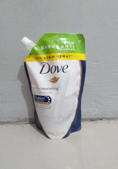 DOVE Body Wash 400 ml Sabun Mandi Cair Refil Biru Tua Deep Nourish