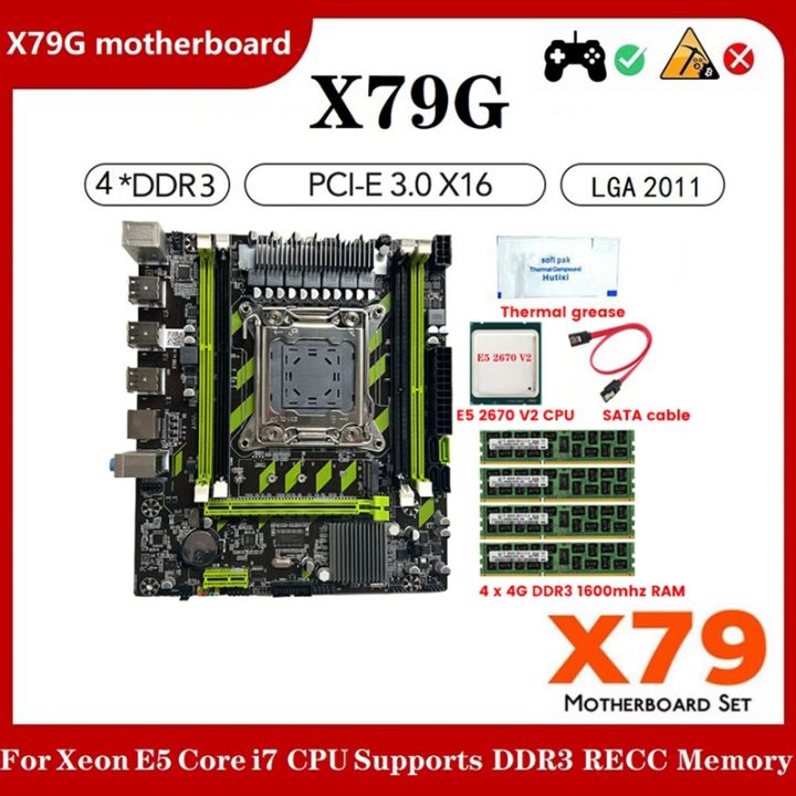 x79g-lga2011-motherboard-e5-2670-v2-cpu-4x4g-ddr3-ram-thermal-grease-sata-cable-support-m-2-nvme-pcie-x16-usb2-0-sata3-0