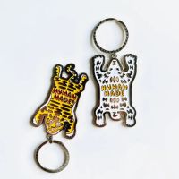 High Version HUMAN MADE new KAWS co-branded bag accessories polar bear tiger metal keychainTH