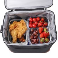 Large Capacity Portable Handheld Lunch Bag Crossbody Bento Box