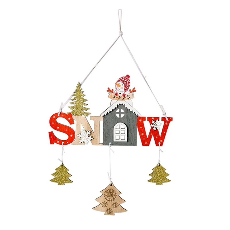 Christmas Wooden Hanging Ornaments Pendant Merry Christmas ...