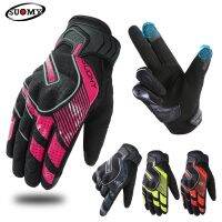 【CW】SUOMY Summer Men Motorcycle Racing Gloves Lady Pink Full Finger Cycling Mountain Bicycle Off-road Guantes Woman Motocross Luvas