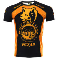 VSZAP Mma Rashguard Jiu Jitsu Fitness Kick Boxing T-shirt Muay Thai MMA Male Sports Sanda Fighting Martial Arts Wind Shirts