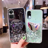 โทรศัพท์มือถือเคสสำหรับ OPPO Reno10 Pro + Reno 10 8T 8Z 8 Pro 5G 4G A98 A78 A77 A57 A17 A17K ใหม่เคสโทรศัพท์มือถือกากเพชรส่องแสงเป็นประกายวิบวับท้องฟ้าเต็มไปด้วยดวงดาวเคสนิ่มซิลิโคนสำหรับ OPPOA98 reno10Pro