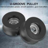 4pcs 0840UU U ประเภท U-Groove ลูกรอกล้อนำทาง 8x40x20.7 มม.