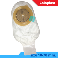 Coloplast Ostomy bag Code5985 ถุงถ่ายอุจจาระแบบแป้นติดถุง ขนาด 10-70 mm. มีคลิปโฟมหนีบปลายถุงแถมให้คะ