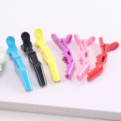 ‘；【。- 5Pcs Colorful Alligator Hair Clips Clamps Hairdressing Professional Salon Hair Grip Crocodile Hairpins Hair Barber Accessories
