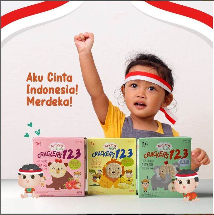 YUMMY BITES 123 50 gr (SNACK BAYI USIA 1,2,3 TAHUN) / Yummy Bites 123