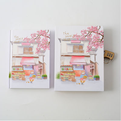 "Sakura Magic" Lock Box Diary Notebook Cute Journal Girls Stationery Gift