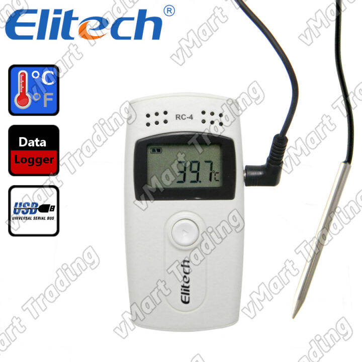 Elitech RC4 USB Temperature Data Logger Lazada