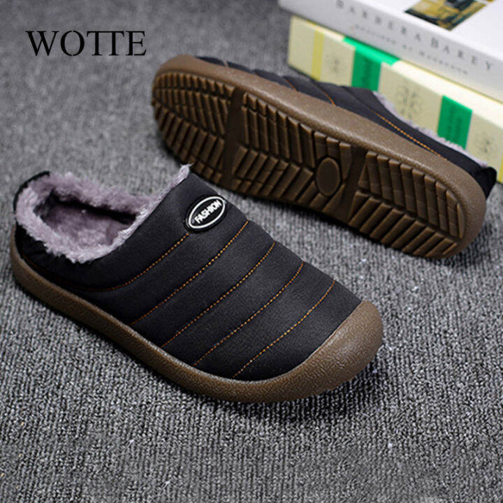 new-mens-slippers-indoor-warm-shoes-plush-flock-male-slippers-for-home-hard-wearing-non-slip-outdoor-walking-mans-footwear