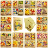 【CW】 27PCS Pokemon Card Vmax GX Box Gold Silver Black Charizard Spanish Set Letter English Allemand Pikachu Kids Toys Drop Shipping