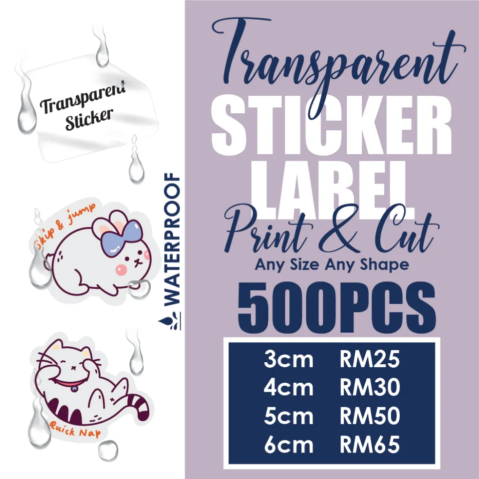 HOW TO PRINT TRANSPARENT STICKER LABELS