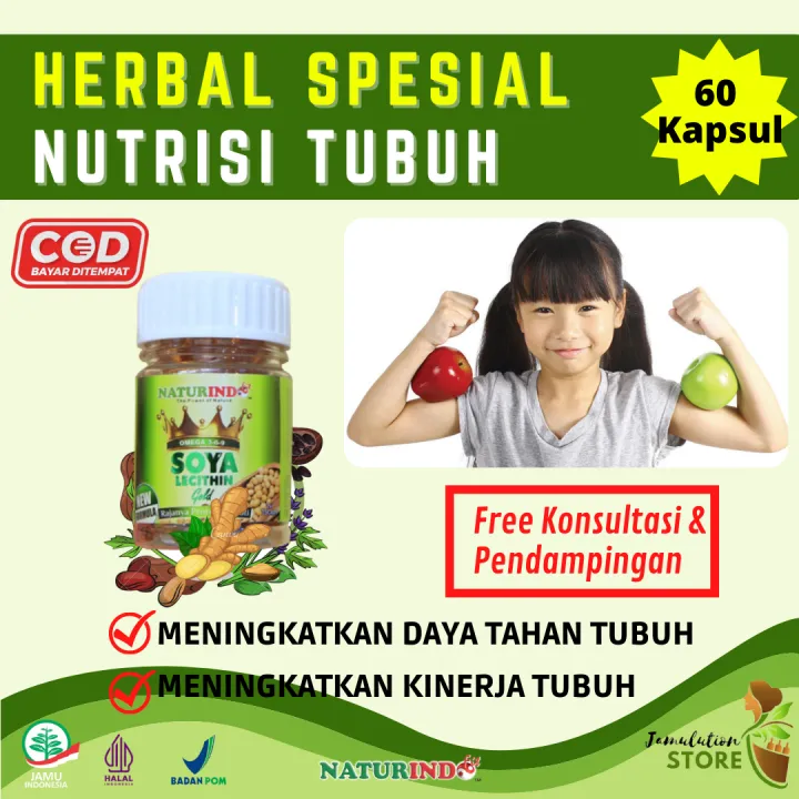 SOYA LECITHIN 75 KAPSUL GOLD OMEGA 369 NATURINDO BPOM CAPSUL RAJANYA