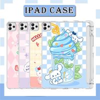 เคส Tpu ลายการ์ตูนสติตเซอร์ พร้อมช่องใส่ปากกา สําหรับ iPad pro11 gen5 gen6 9.7 gen7 gen8 gen9 10.2 Air4 Air5 10.9 2020 12.9 gen 10 2022