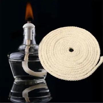 5 Size 1 Meter Kerosene Lamp Wick Braided Cotton Wick Flat Cotton Oil Lamp  Wick for Oil Lamp
