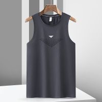 Summer Leisure Fitness Sports Clothes Running Training Clothes Elastic Thin Breathable Vest