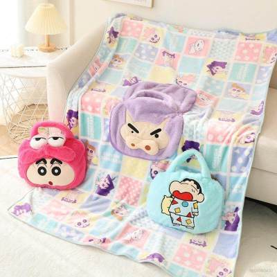 cartoon Crayon Shin-chan small bag pillow blanket Car office blanket air conditioning cover blanket