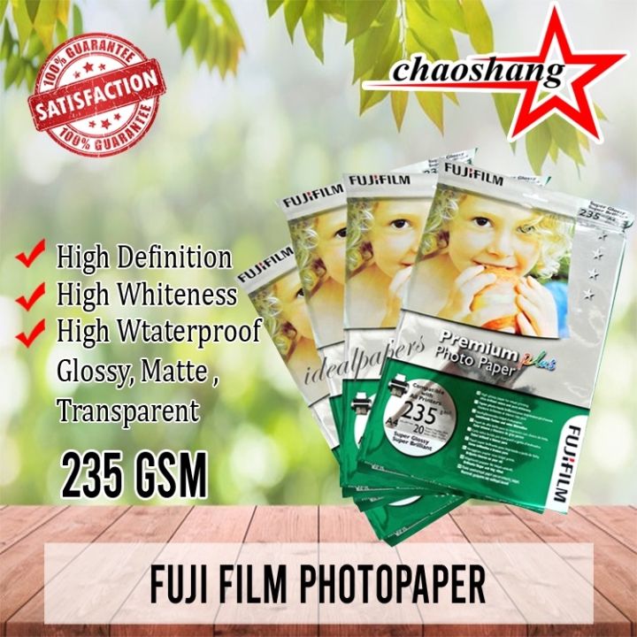 Fujifilm Premium Plus Glossy/satin/woven Photopaper A4 size Lazada PH