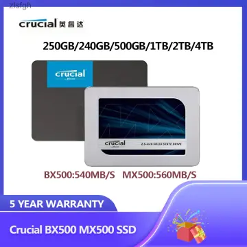 Crucial MX500 4TB 3D NAND SATA 2.5-inch 7mm (with 9.5mm adapter) Internal  SSD | CT4000MX500SSD1 