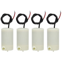 4 Pcs DC 3 V 5 V -Submersible Mini Water Pump Fish Tanks Fountain Aquarium Set