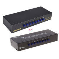 8-Way AV Switch RCA Switcher 8 in 1 out Composite Video LR Selector Box for DVD STB Game Consoles Random Color