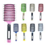 Girls Hair Scalp Massage Comb Hairbrush Bristle Nylon Women Wet Curly Detangle Hair Brush for Salon Hairdressing Styling Tools