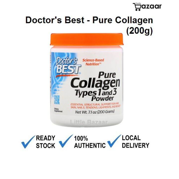 Doctor's Best, Pure Collagen Types 1 And 3 Powder, 200g | Lazada