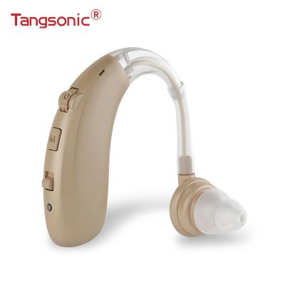 ZZOOI Tangsonic BTE Hearing Aid Rechargeable Sound Amplifier For Deafness Men Women Deaf Adults Seniors Usb Charging Noise Cancelling