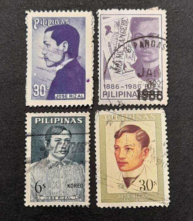 Philippine Postage Stamp Set : Jose Rizal "Philippine National Hero ...