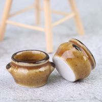 ☢ 1:12 Dollhouse Ceramics Pot Bowl Tableware Vegetable Bowl Soup Bowl Kitchen Toy Doll House Accessories