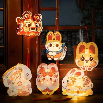 DIY Chinese Lantern Retro Style Portable Blossom Flower Light Lamp