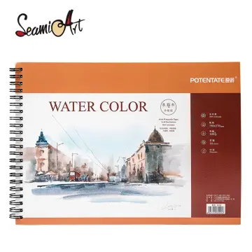 SeamiArt Potentate Mini Square Watercolor Journal Drawing Notebook Sketch  Pad 100% Cotton 300gsm Hot Cold