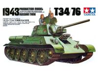 พลาสติก โมเดล ประกอบ  TAMIYA สเกล1/35 1943 PRODUCTION MODEL RUSSIAN TANK T-34/76(35059)