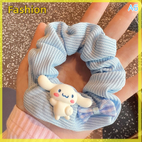 ???Loreta Sanrio Hairband Cinnamoroll ลำไส้ใหญ่ที่รัดผมผมผ้าน่ารักเชือกสำหรับน่ารักเด็กผู้หญิงเครื่องประดับผมผ้าโพกศีรษะหวาน