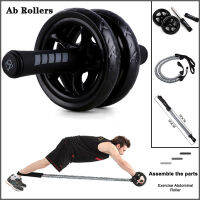 Fitness Abdominal Wheel AB Roller Resistance Bands Strengthen Abdominal Training Abdominal Roller Home Gym Fitness Equipment