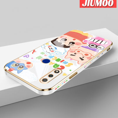 JIUMOO เคส X10เคสสำหรับ Honor 9x โปร X9A 5G X7A 5G เคสการ์ตูนน่ารักดินสอสีชินจันขอบด้านข้างเคสมือถือชุบสี่เหลี่ยมเคสซิลิโคนกันกระแทกฝาปิดเลนส์เต็มรูปแบบปกป้องกล้องเคสนิ่ม