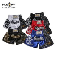 FLUORY Muay Thai shorts mens professional competition training Sanda boxing uniform womens fighting fighting shorts