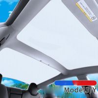 TESLA ม่านบังแดด sunroof sunshade Tesla Model 3/Y แบบพับเก็บได้ สะท้อนแสง ลดความร้อน