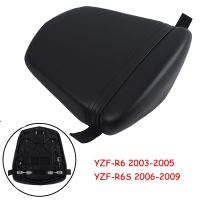 Motorcycle Rear Passenger Cushion Pillion Seat Pad Leather Seat Pillion For Yamaha YZF-R6 YZF R6 2003-2005 YZF R6S 2006-2009