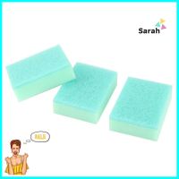 ฟองน้ำพร้อมใยขัด POLY-BRITE ULTRA ANTI-BACTERIA 3x4นิ้ว 2แถม1SCOURER SPONGE POLY-BRITE ULTRA ANTI-BACTERIA 3x4" 3 PCS **ราคาดีที่สุด**