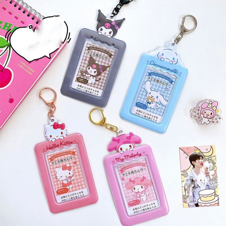 ของขวัญ-pingchuishop-kawaii-japanese-melody-square-สำหรับเด็กผู้หญิงบัตรภาพกระเป๋าครอบเครื่องประดับ-cinnamoroll-ที่ใส่บัตรการ์ตูน