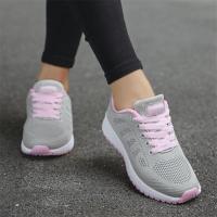 Female tennis sneakers women shoes 2022 new breathable mesh casual sport shoes woman lace-up women running white shoes